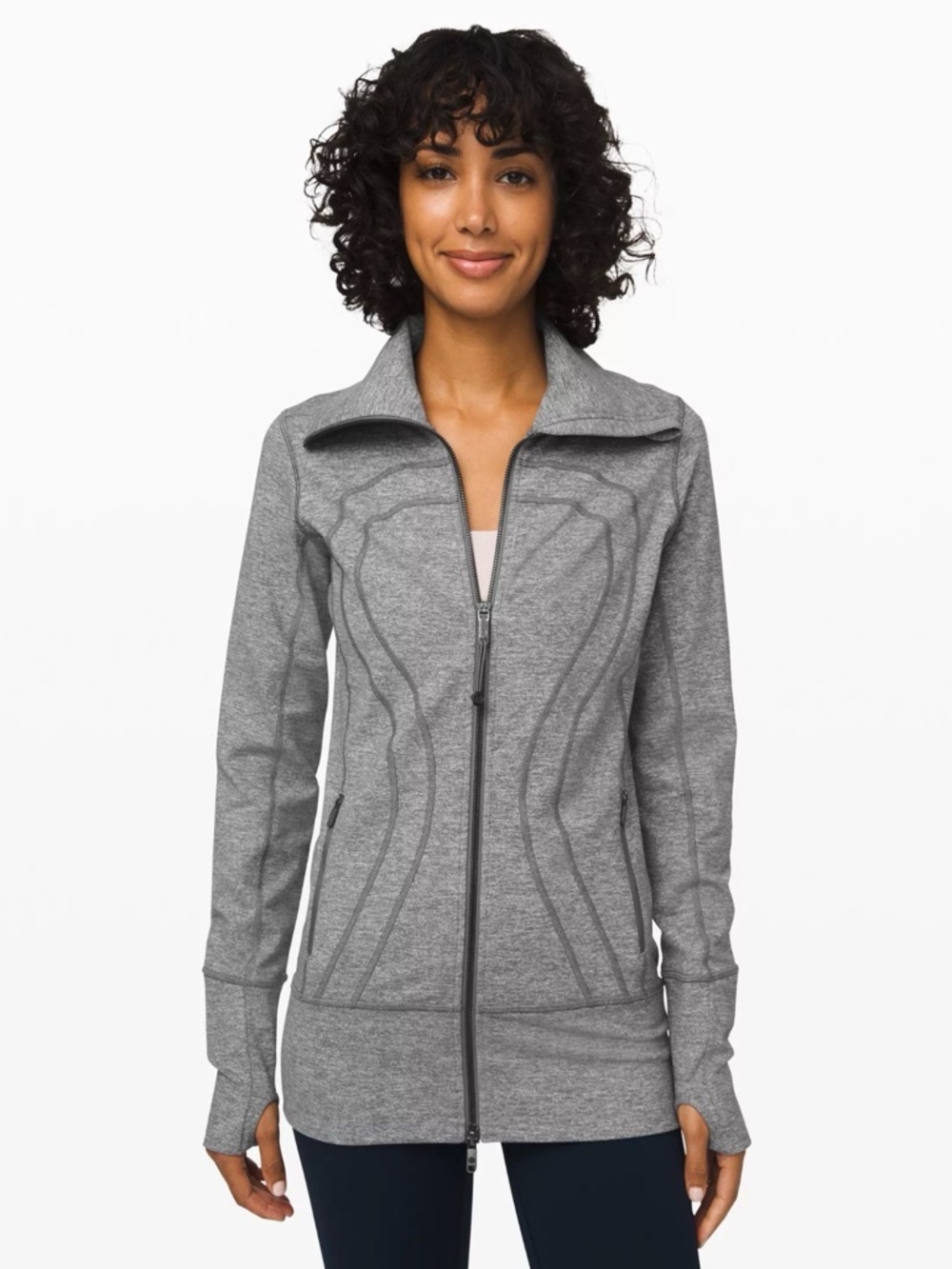 Lululemon athletica Grey Full-Zip Athletic Jacket